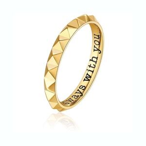 Brosway with you Gold Pyramid Studded Bangle Bracelet